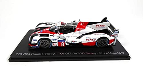 - Lote de 2 Coches LE Mans compatibles con Toyota TS050 Hybrid GAZOO Racing 2017 2019 Spark 1:43 para Centauria y Hachette (LD01)