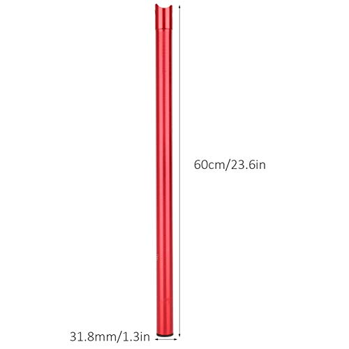 01 Tija de sillín de Bicicleta, Tija de sillín de Bicicleta, Altura Ajustable para Bicicletas de Carretera Bicicletas de montaña Bicicletas de Engranaje Fijo Bicicletas de Descenso(Red)