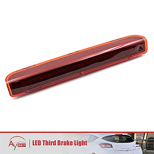 1 luz LED de tercer freno de la lámpara de freno de montaje de la luz trasera de freno de coche roja compatible con Renault Megane MK3 Hatchback 2008-2016