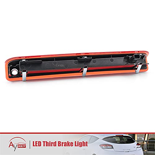 1 luz LED de tercer freno de la lámpara de freno de montaje de la luz trasera de freno de coche roja compatible con Renault Megane MK3 Hatchback 2008-2016