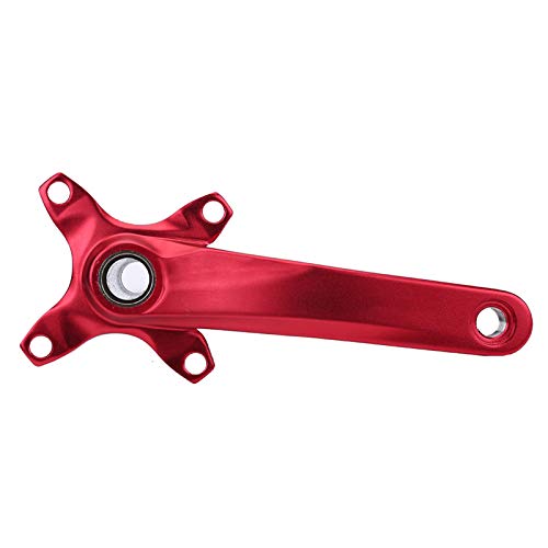 1 Par de Bielas de Una Sola Velocidad de Bicicleta para Shimano Sram Sunrun ( Color : Rojo )