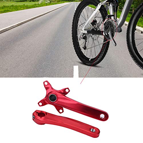 1 Par de Bielas de Una Sola Velocidad de Bicicleta para Shimano Sram Sunrun ( Color : Rojo )