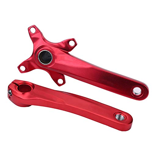 1 Par de Bielas de Una Sola Velocidad de Bicicleta para Shimano Sram Sunrun ( Color : Rojo )