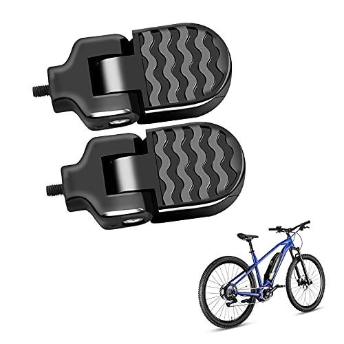 1 par de Pedales Traseros de Bicicleta, reposapiés Bicicleta MTB Plegables universales, Pedales, Clavijas aleación Aluminio para Bicicleta, Soportes de Asiento Trasero para Ciclismo montaña BMX