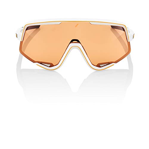 100 Percent Glendale-Soft TACT Off White Includes Smoke Lens Instead of Standard Spare Gafas, Hombres, Blanco-Cristal Persimmon, Mediano