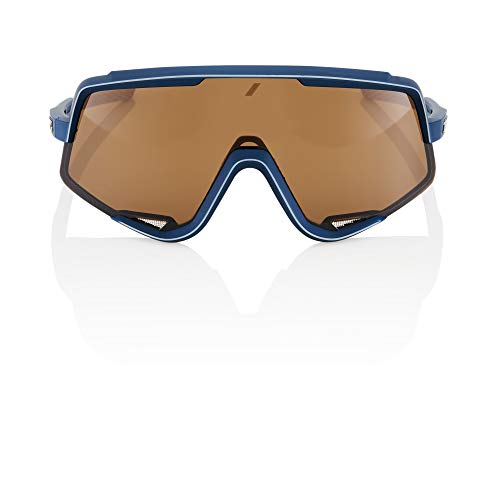 100 Percent Glendale-Soft TACT Raw Lens Gafas, Hombres, Azul Marino-Cristal Bronze, Mediano