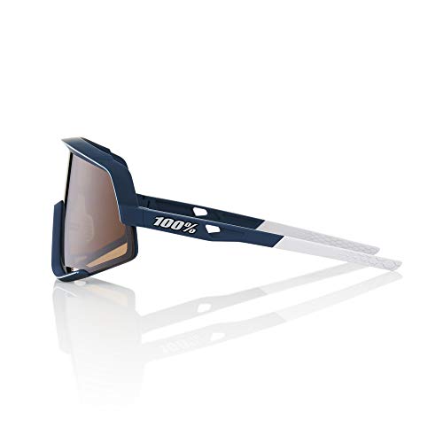 100 Percent Glendale-Soft TACT Raw Lens Gafas, Hombres, Azul Marino-Cristal Bronze, Mediano