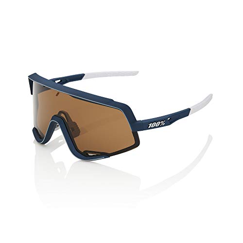 100 Percent Glendale-Soft TACT Raw Lens Gafas, Hombres, Azul Marino-Cristal Bronze, Mediano