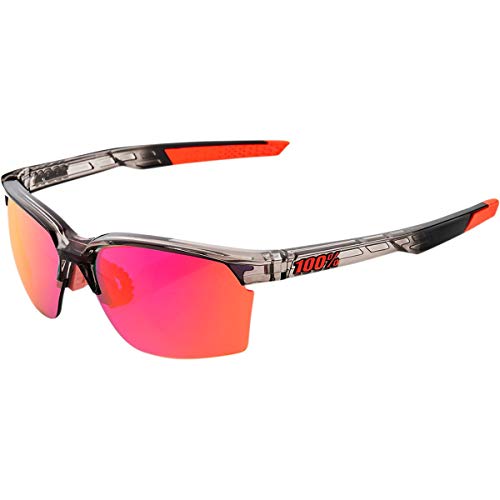 100 Percent SPORTCOUPE-Polished Translucent Crystal Smoke-Purple Multilayer Mirror Lens Gafas, Hombres, Transparentes-Cristales Lilas, Mediano