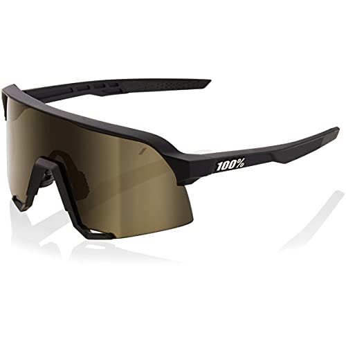 100% S3 TACT Black-Soft Gold Lens, Adultos Unisex, Multicolor, Estandar