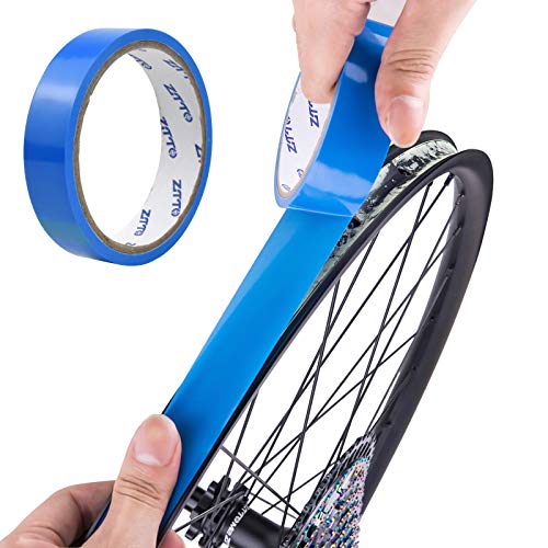 10m*21mm Bicicleta Cinta de llanta, Tubeless Vacío Cinta de Cojín de Neumático, Llanta de Bicicleta Protección Almohadilla, Rueda Banda Antipinchazos para MTB Road Bike, Azul