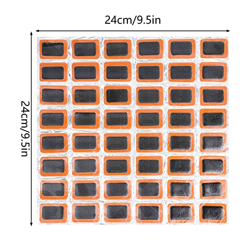 144Pcs Parches Bicicleta, Kit de Parches Autoadhesivos de Cuadrado, Multifunción para Parches Pinchazos, Bicicleta Accesorios de Reparación, sin Pegamento, para Repara Pinchazos Bicicleta