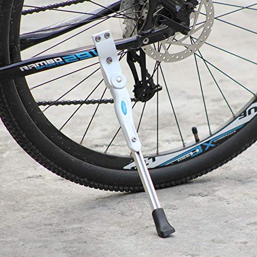 1PC Bicicletas Pata de Cabra Ajustable aleación de Aluminio de la Bici de la Bicicleta Adapta Soporte del Retroceso para 16" 20" 24" 26 '' Bicicleta - Blanco
