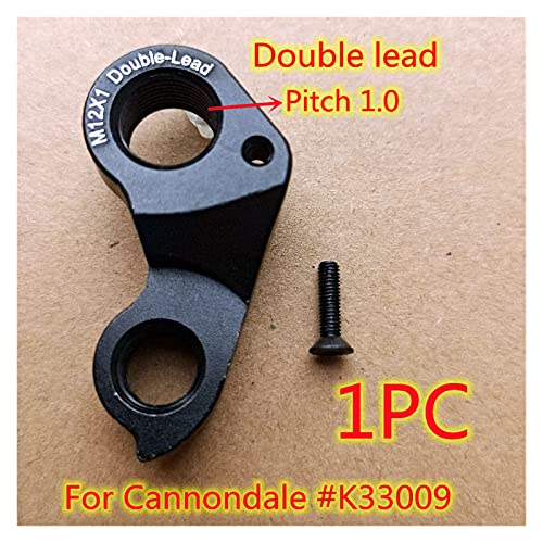 1pc partes de bicicletas MECH Apoyo de deserción para Cannondale K33049 para CAAD13 Para EVO Disco para Topstone para Systemsix Gear Detailleur Hanger Changter Frame Bike ( Color : M12x1 double Lead )