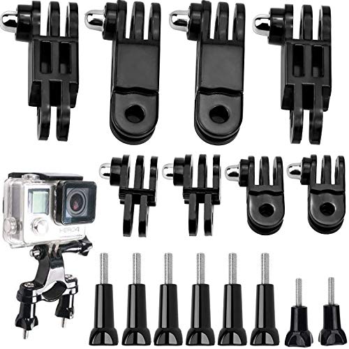 2 Conjuntos de 3 Vías Brazo de Pivote de Extensión Montaje de Juntas Rectas con Tornillos Largos y Cortos para Gopro cámaras de acción Hero6/5/4/3/2/1