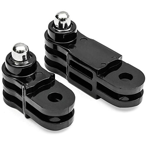 2 Conjuntos de 3 Vías Brazo de Pivote de Extensión Montaje de Juntas Rectas con Tornillos Largos y Cortos para Gopro cámaras de acción Hero6/5/4/3/2/1