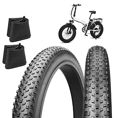 2 neumáticos 20 x 4.0 (100-406) + cámaras neumáticos Big Daddy para Fat Bike E-BIKE neumáticos de 20 pulgadas