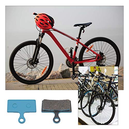 2 pares de pastillas de freno de disco de cerámica para bicicleta, color azul, 4 mm de grosor, con muelles y pinzas de seguridad, compatible con Shimano XTR-XT SLX M985 M666 B01S Tektro P20.11