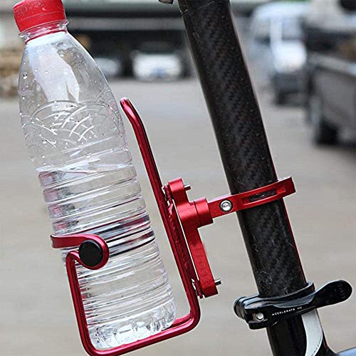 2 Piezas Adaptador Portabidon Bicicleta, Adaptador Soporte Botellero Bicicleta, Portabidon Bicicleta MTB Lateral, 360 Grados Giratorios, para Cochecitos, Bicicletas, Motocicletas