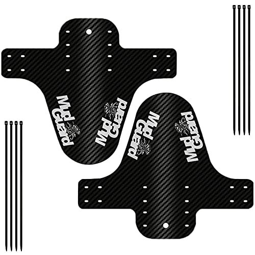 2 Piezas Guardabarros Bicicleta Montaña, Guardabarros MTB, Juego de Guardabarros, Guardabarros Delantero y Trasero Compatibles y Son Adecuados para Tamaños de Rueda de 16 a 29 Pulgadas