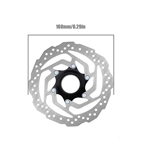 2 rotores de freno de disco Centerlock para bicicleta con pernos de anillo de bloqueo, montaje 6 agujeros para la mayoría de bicicletas de montaña