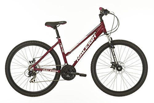 2017 Raleigh Neve 2.0 Hardtail – Bicicleta de montaña, color negro, tamaño 17"/43 cm