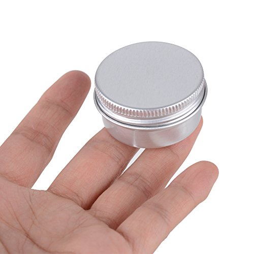 20pcs 15ml Tarros de Aluminio Vacías Latas de Aluminio Contenedor para Viaje Velas Conservacioes Regalos