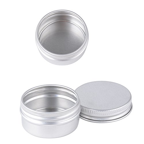 20pcs 15ml Tarros de Aluminio Vacías Latas de Aluminio Contenedor para Viaje Velas Conservacioes Regalos