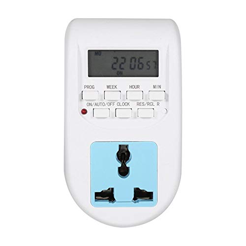 220V Plug Timer Multi-Funcional LCD Digital Timer Socket Timing Outlet Switch EU Nuevo