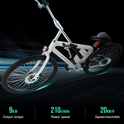 26 Pulgadas Bicicleta Eléctrica, Off Road-Bicicleta De Montaña, Pedal Asistida Cojín De Bicicleta Eléctrica Grasa Frenos De Disco Hidráulico De Amortiguación para Hombre De La Bici