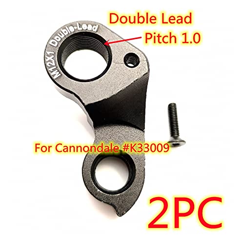 2pc CNC Perspectiva de desviador de bicicleta Ajuste para Cannondale CAAD13 S6 EVO Disco para Topstone para CRB para SYSTEMSIX M12x1 para doble cable Mech Dropout K33049 ( Color : M12x1 Double Lead )