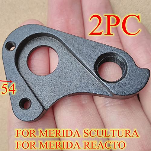 2pcs CNC Bicycle Trasero desviador de Desplazamiento Colgador para Merida MISIÓN CX Merida Silex Disco REACTIVO Mérida SCULTURA Disco Mech Abandonar Gancho de Cola de Bicicleta (Color : Black)