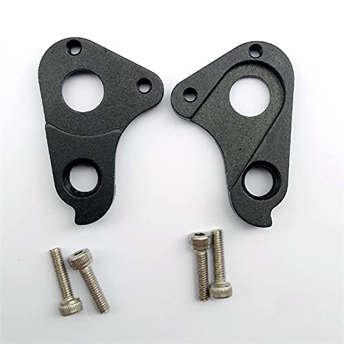 2pcs CNC Bicycle Trasero desviador de Desplazamiento Colgador para Merida MISIÓN CX Merida Silex Disco REACTIVO Mérida SCULTURA Disco Mech Abandonar Gancho de Cola de Bicicleta (Color : Black)