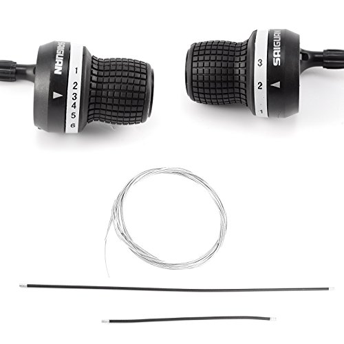 2X Mando de Cambio 6/7/8V para Bicicleta de Montaño Compatible con Shimano SRAM (7 Velocidad)