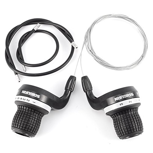 2X Mando de Cambio 6/7/8V para Bicicleta de Montaño Compatible con Shimano SRAM (7 Velocidad)