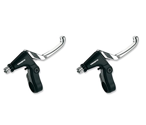 2x Manetas de Freno 20" 24" Bicicleta Niño ALHONGA de Aluminio Negro Plata 3555
