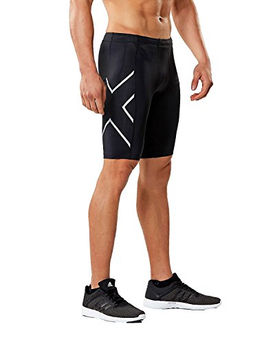 2XU MA3851b Pantalón Corto, Hombre, Gris, S