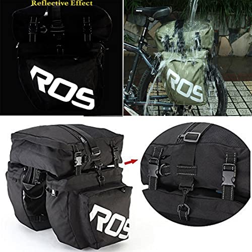 37L Impermeable bolsa de asiento trasero para bicicleta, bolsa sillín bicicleta