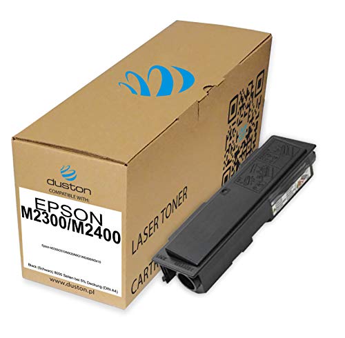3X M2300/M2400, S050584 Toner negro regenerado Duston compatible con impresoras Epson M2300 M2310 MX20 MX21 M2400 M2410