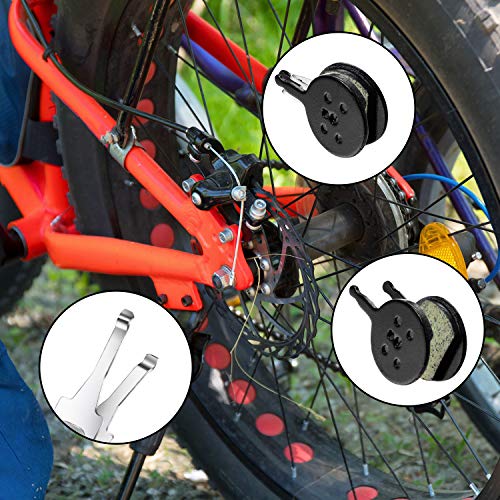 4 Pares de Pastillas de Freno de Disco de Bicicleta Compatibles con Avid Mechanical BB5, CSC, Kingdom, Promax DC 710, 720, 913, Decipher, DSK Series, 300,300R, 310, 330, 330R, Render-R (Resina)