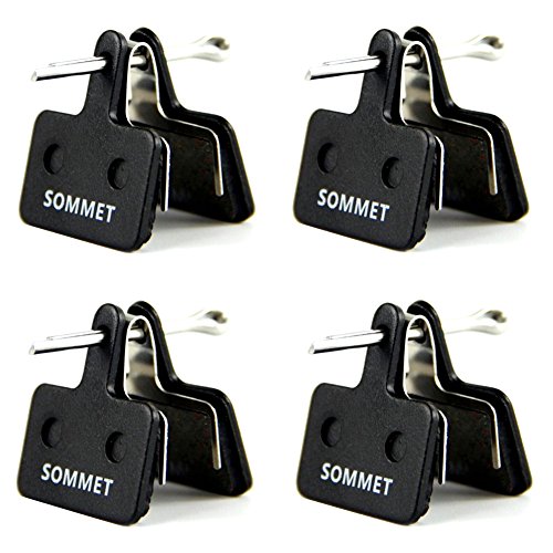 4 Pares SOMMET Pastillas Freno Disco Semi-metálico para Shimano M355 M375 M395 M415 M416 M445 M446 M447 M465 M475 M485 M486 M510 M515 M525 M575 Tektro Orion Auriga Pro Auriga Comp