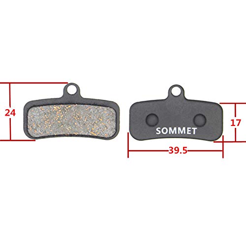 4 Pares SOMMET Pastillas Freno Disco Semi-metálico para Shimano Saint BR-M810 M820 Zee BR-M640