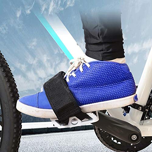 4 Piezas Correa de Pedal de Bicicleta Correas de Pedales para Principiantes para Spinning Bicicleta Estática Bicicleta Bicicleta Inicio o Gimnasio Negro Azul