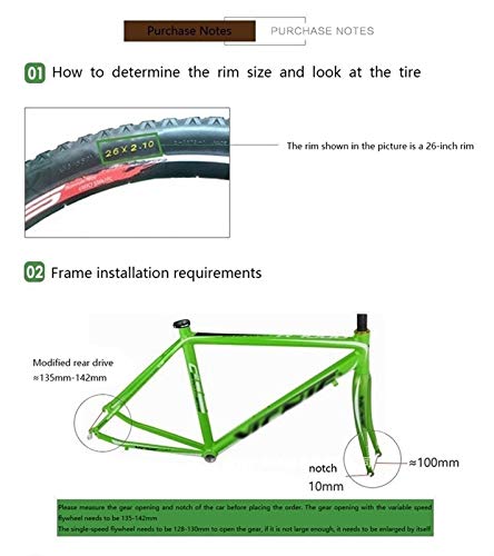 48V 1000W 20", 24", 26", 27,5", 28", 29er, 700C Kit de conversión de Motor de Bicicleta eléctrica de Rueda Trasera Eje de Bicicleta eléctrica (Color : Cassette flywheel, Size : 29er)