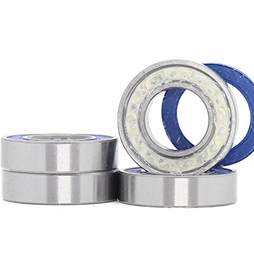 6800 VRS MAX - Rodamiento de cartuchos para bicicleta de montaña (10 x 19 x 5 mm, acero cromado azul sellado con grasa, 6800LLU Cart Full Balls Bearing para MTB Hub Pivot)