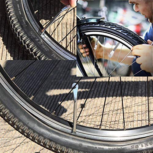 6PCS Desmontables Bici, Palancas Neumatico Bicicleta Acero, Desmontables Neumaticos, Metal Montar Bike Tire Lever Ganchos, Bici De La Rueda Palancas De neumáticos Herramienta