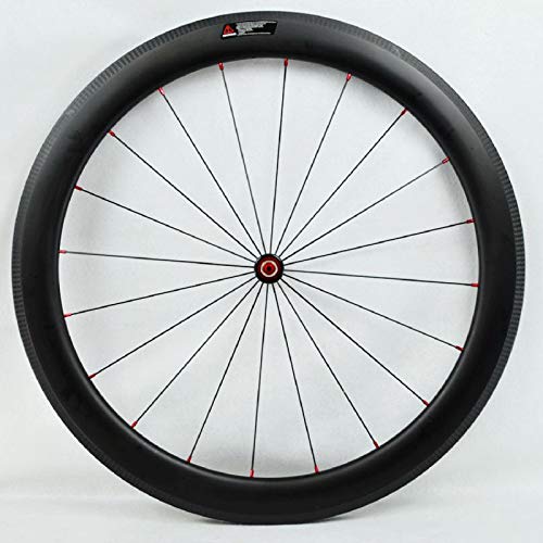 700C Fibra Carbon Ruedas de Carretera, Pared Doble Llanta Bicicleta Aleación Aluminio Freno En V Rueda Carreras Ciclismo para Rueda Velocidad 7/8/9/10/11 (Color : 40MM)