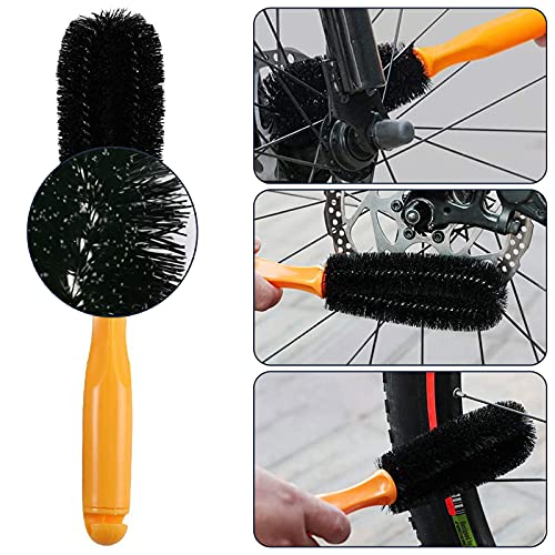 9PCS Kit de Cepillo de Limpieza de Bicicletas, Herramientas de Limpieza para Bicicleta de Montaña,Urbanas,Limpieza para Cadenas y Llantas,de Ruta, BMX,cepillos Bicicleta,Cepillo de Limpieza