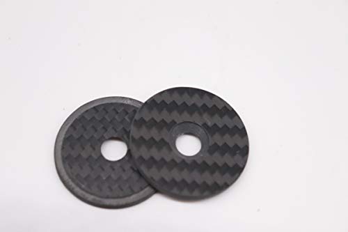 A-Head Carbon - Tapa para manillar de bicicleta, 1 1/8 pulgadas, con tornillo de titanio brillante (mate)