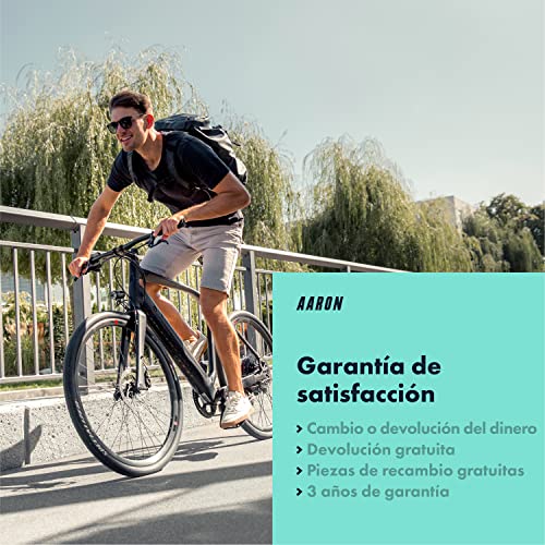 AARON Fit puños de Bicicleta Acolchados de Gel, puños Deportivos Antideslizantes, puños para Bicicletas eléctricas, Bicicleta de Trekking, Bicicleta de montaña, Bicicleta de Cross, fijación, Amarillo